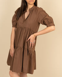 Abito in cotone cacao Soallure