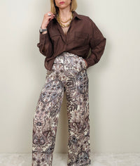 Camicia marrone con tasconi