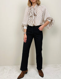 Jeans nero gamba dritta