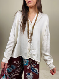 Camicia fluida con bottoncini