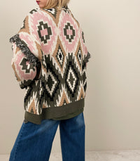 Cardigan rombi all over (più colori)