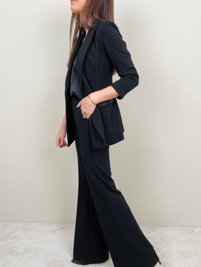 Pantalone zampa nero