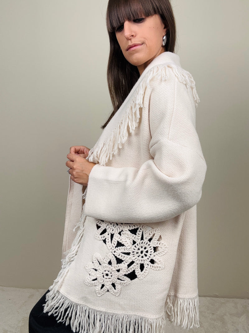 Cardigan con inserto (più colori)