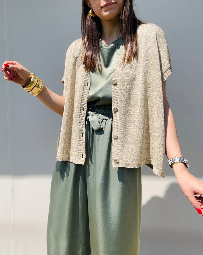 Maxi gilet in maglina