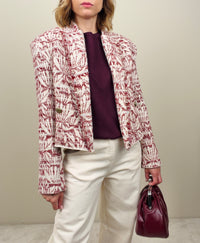 Chanel bolero panna-rossa