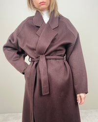 Cappotto cioccolato 100%lana