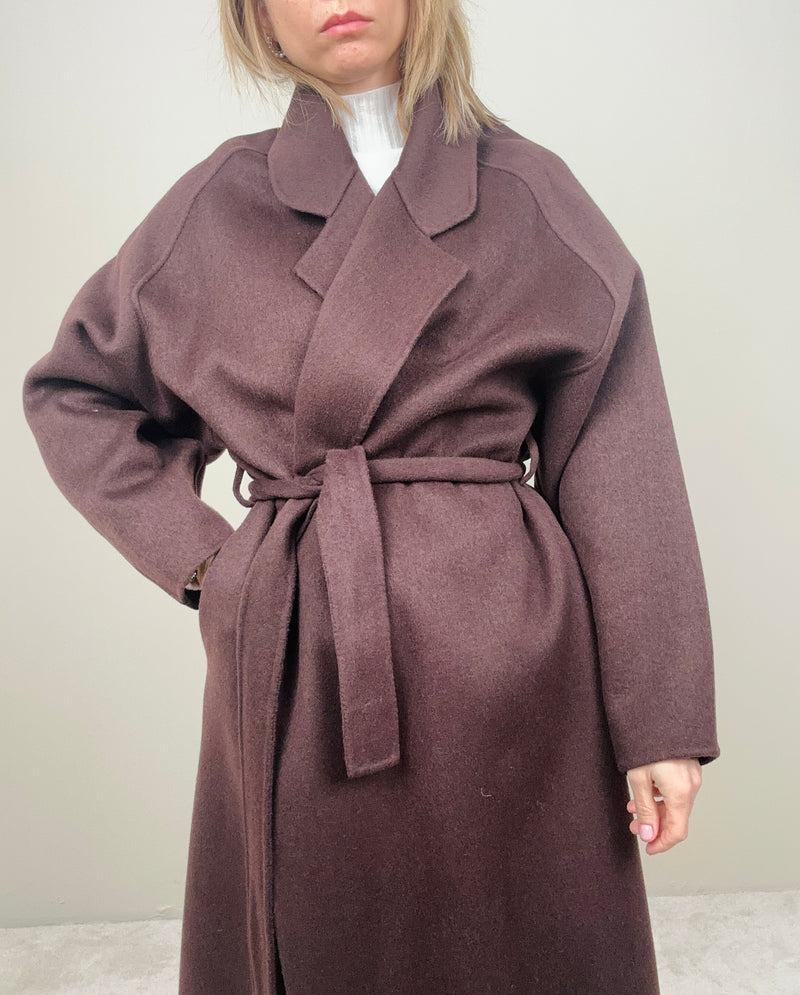 Cappotto cioccolato 100%lana