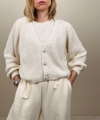 Cardigan con bottoni gioiello