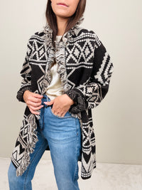 Cardigan etnico fondente