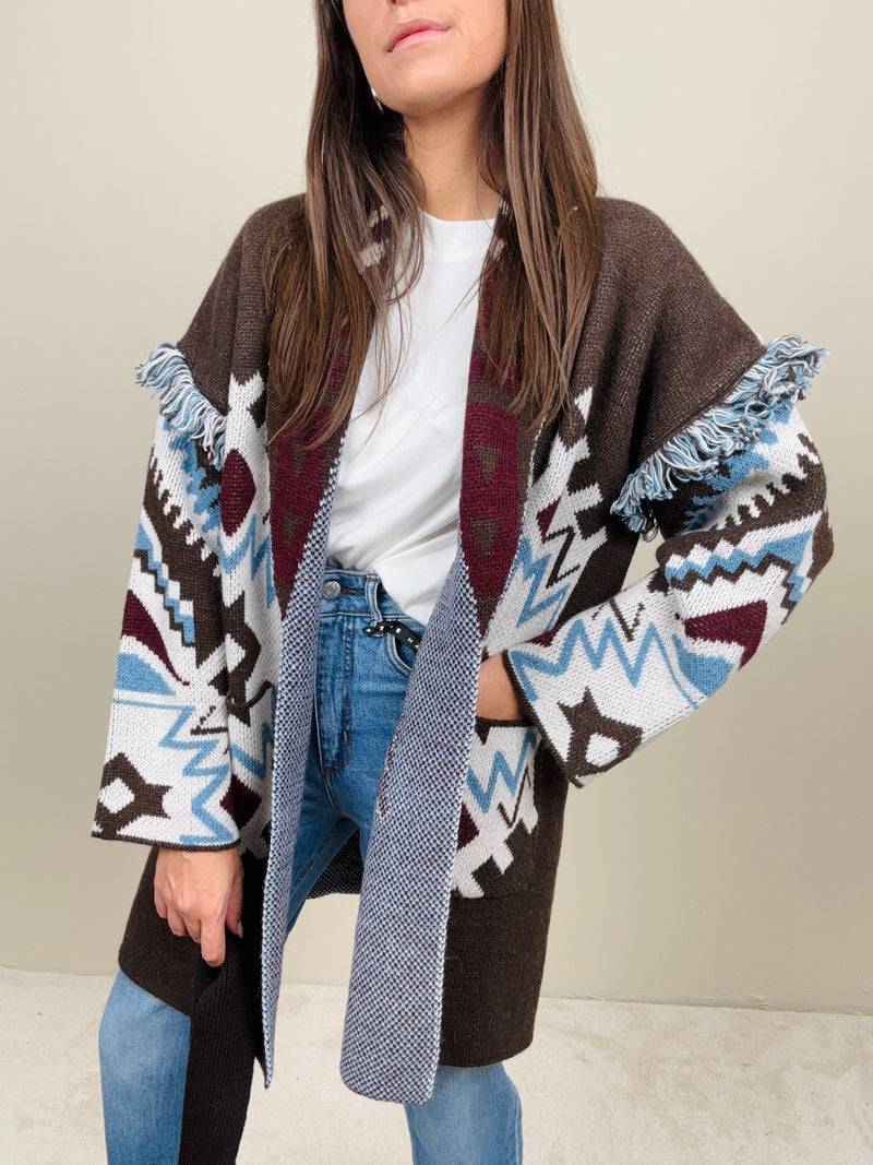 Cardigan Messico brown