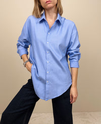 Camicia azzurra in cotone