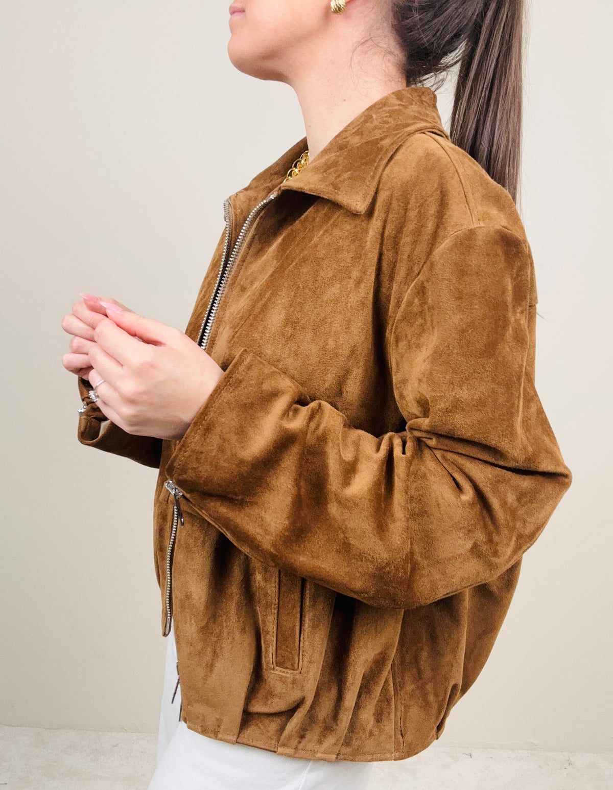 Bomber in vera pelle