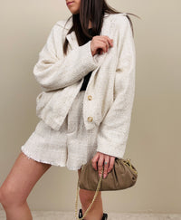 Bomber in tessuto chanel