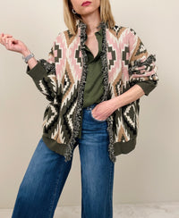 Cardigan rombi all over (più colori)