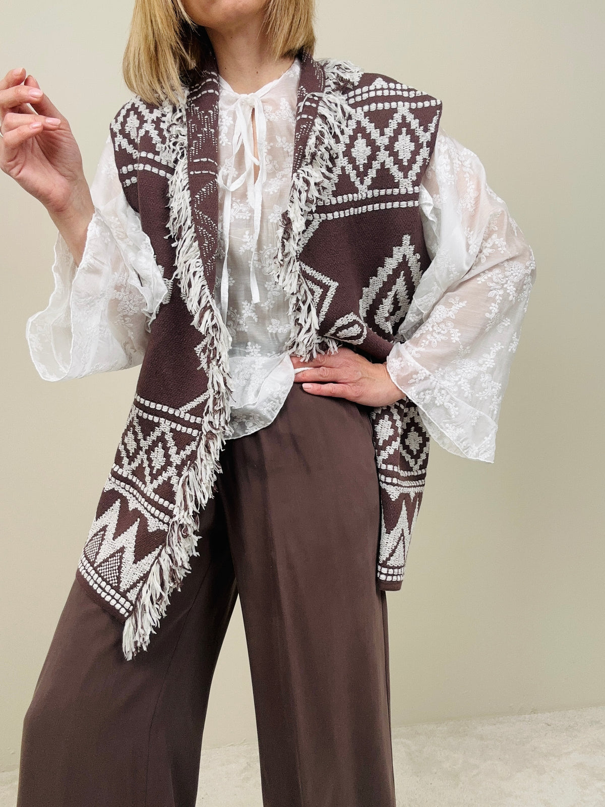 Gilet in maglia Maya (più colori)