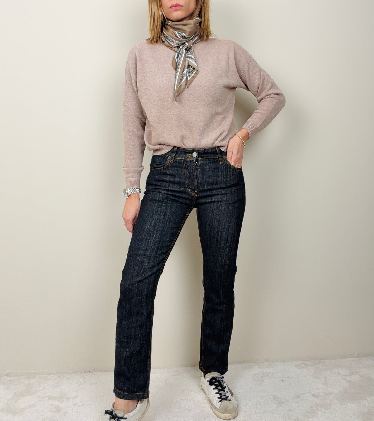Jeans dritto nero lavagna