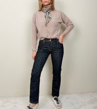 Jeans dritto nero lavagna