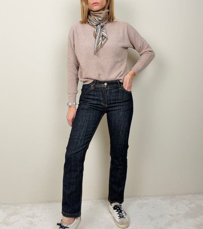 Jeans dritto nero lavagna
