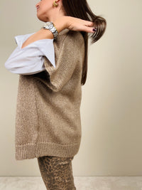 Gilettone con filo in lurex