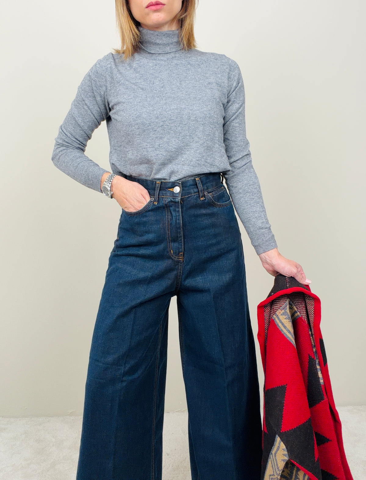 Jeans gonna-pantalone