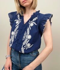 Camicia ricamata (più colori)