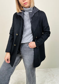 Cappotto col gilet staccabile (più colori