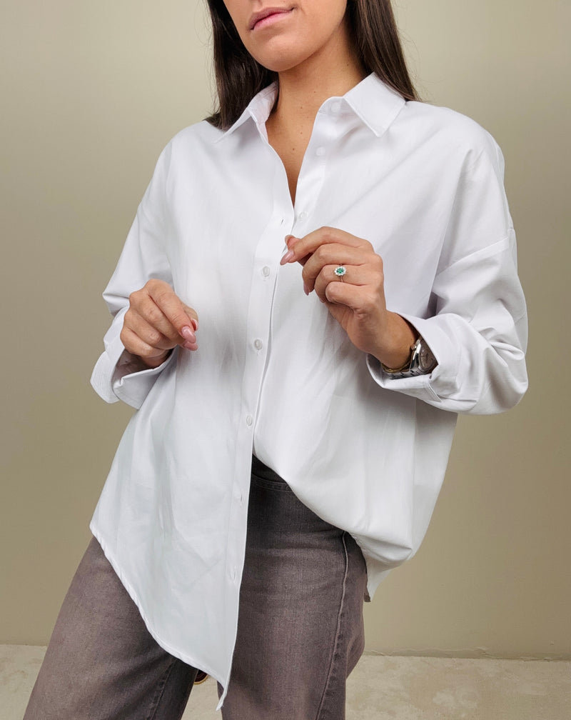 Camicia bianca in cotone