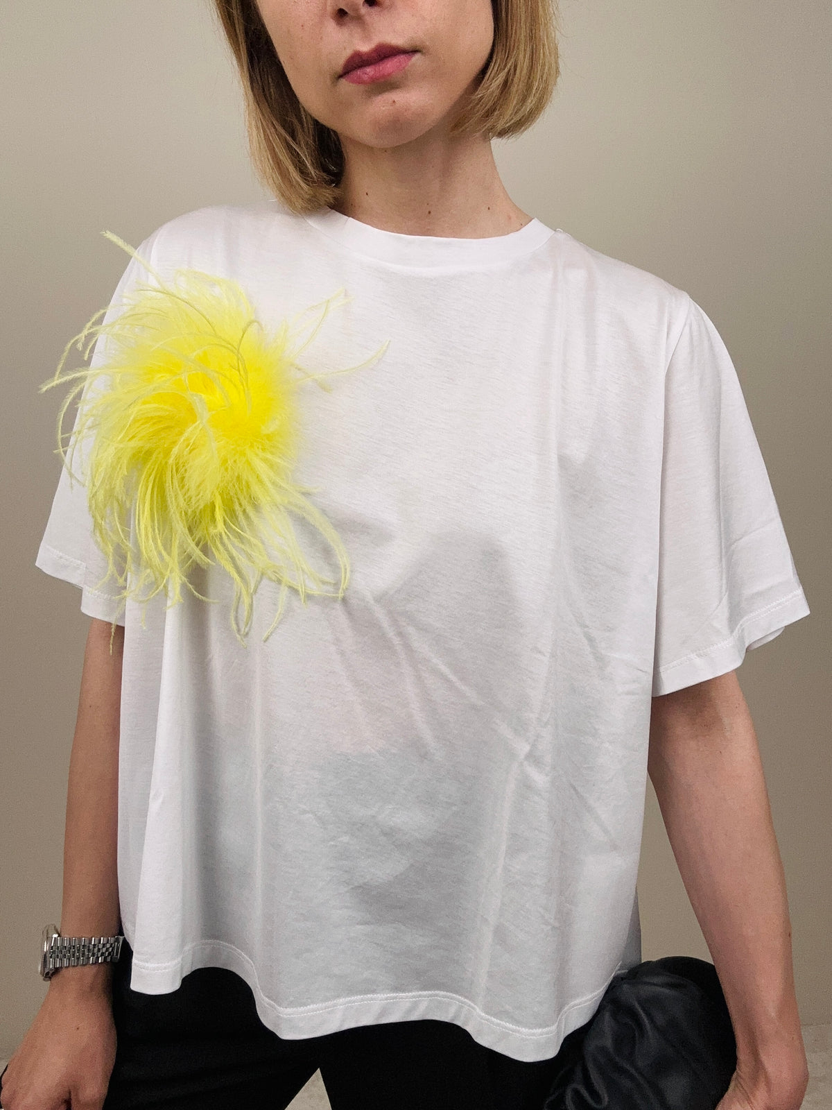 T-shirt morbida in cotone e modal