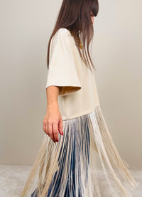 Maglia con maxi frange