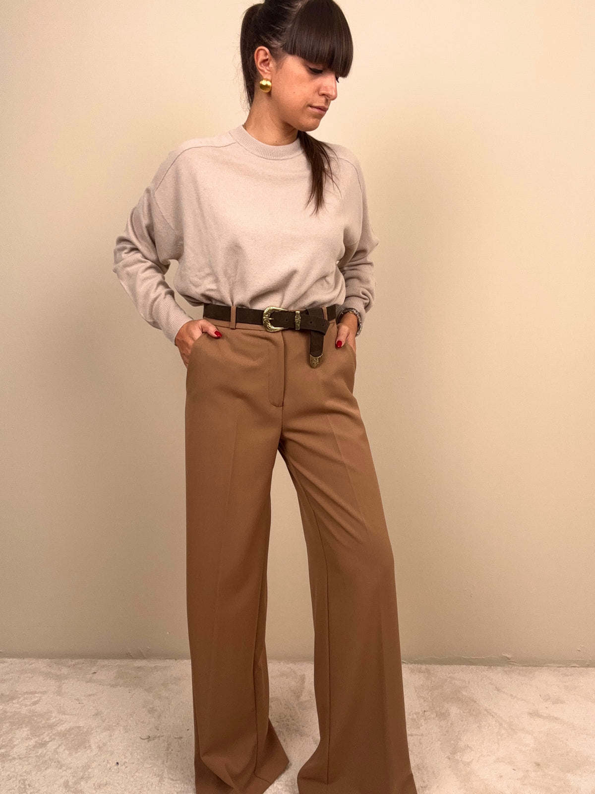 Maglione cacha in pura lana