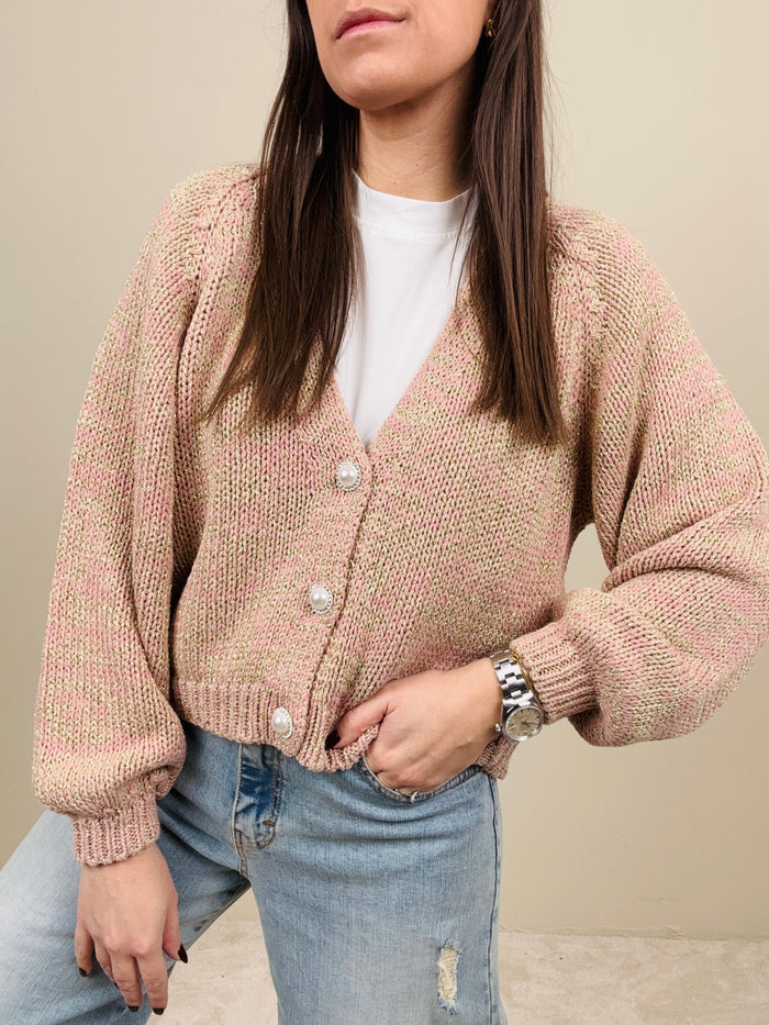 Golfino perle con lurex (più colori)