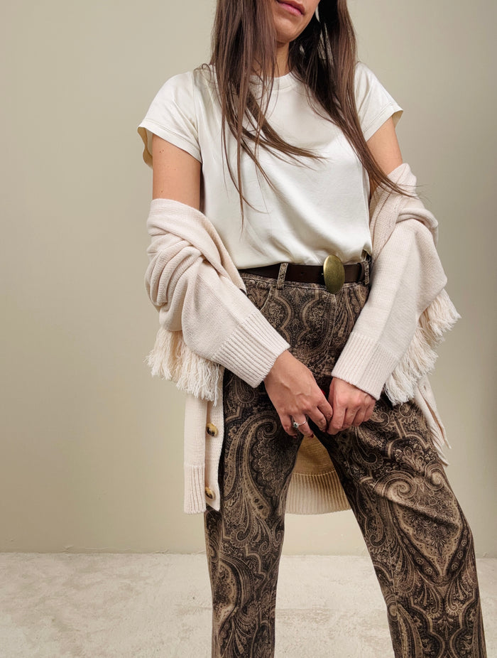 T-shirt basic in viscosa