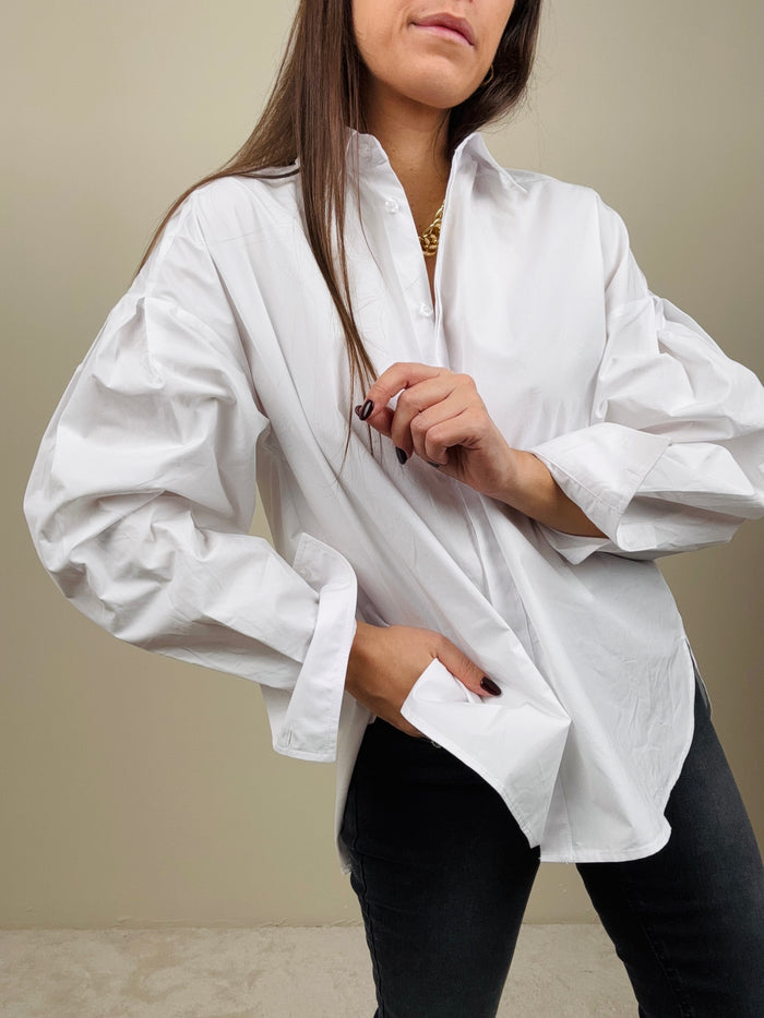 Camicia bianca con manica a baloon