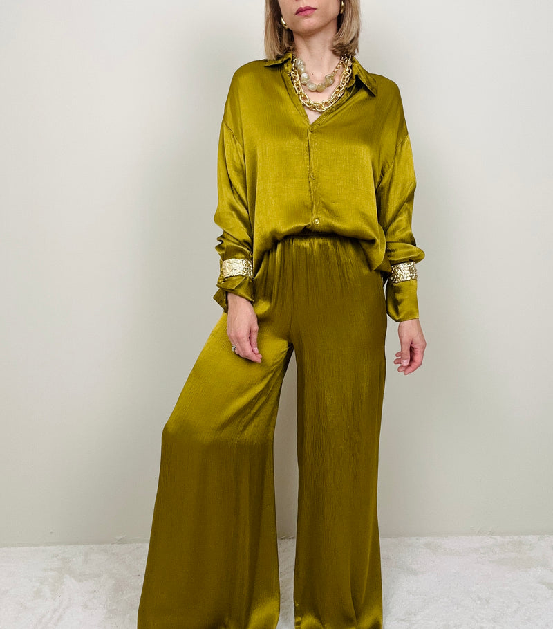 Pantalone olio scivolato