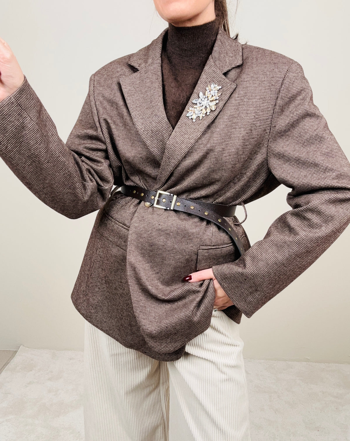 Blazer over con cintura