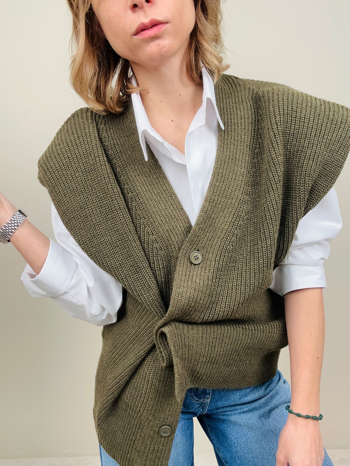 Gilet in maglia con spalline (più colori)