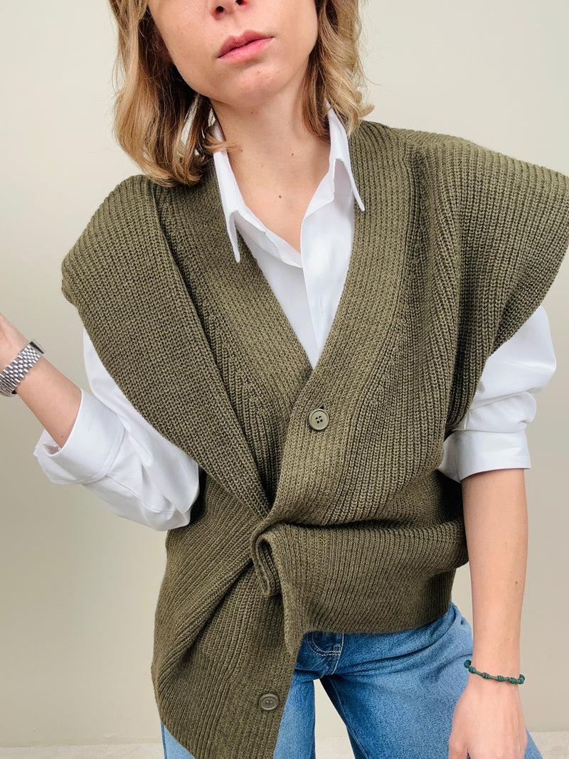 Gilet in maglia con spalline (più colori)