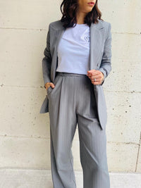 Pantalone gessato grey - GIULIA F.