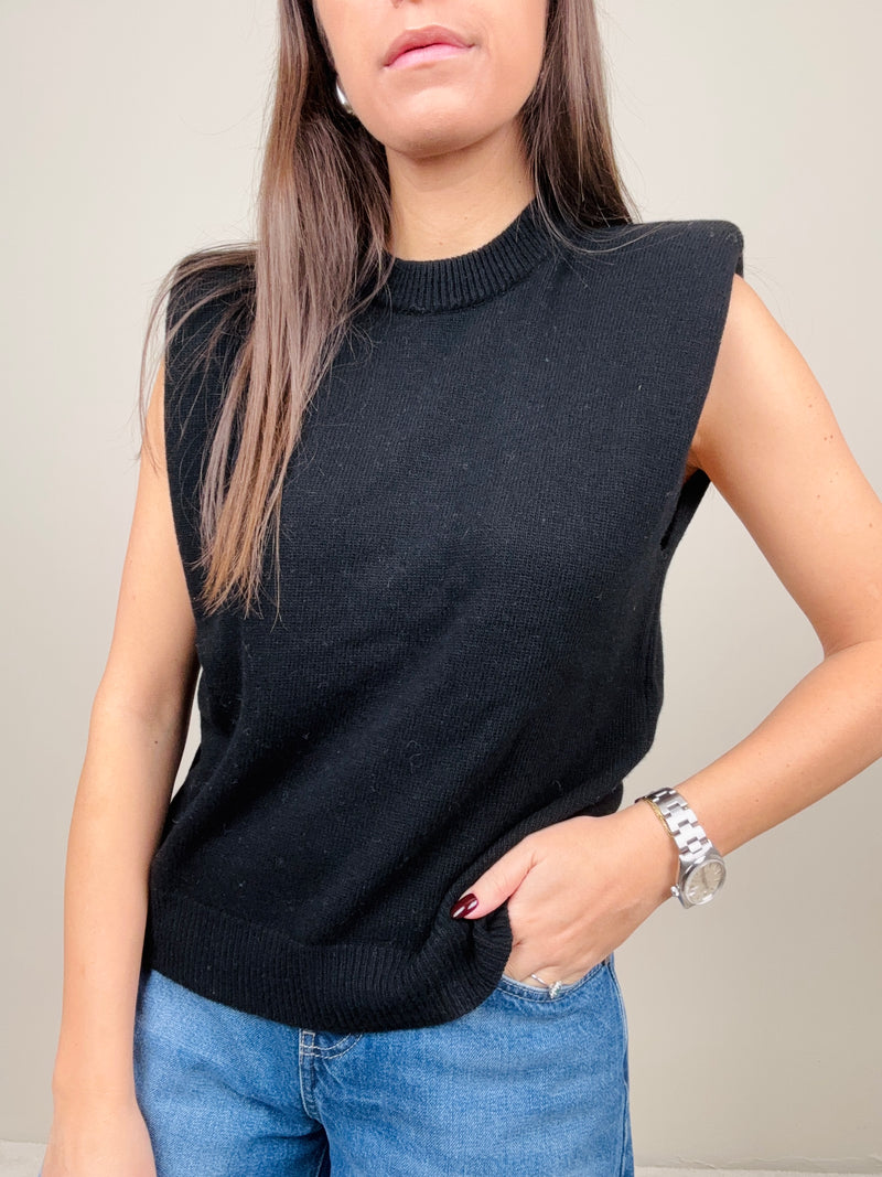 Gilet misto lana