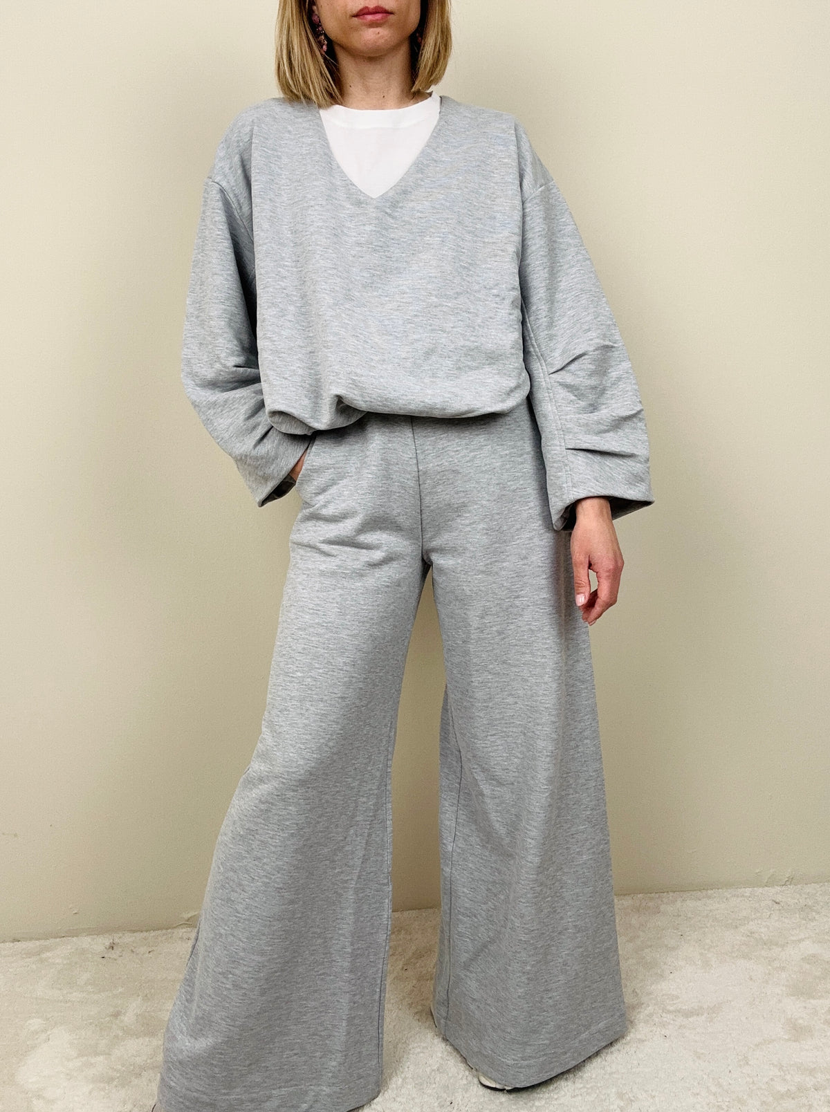 Pantalone ginnico grigio