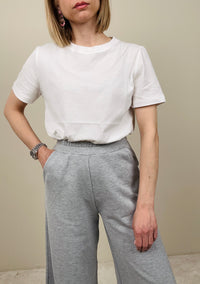 T-shirt bianca basica slim