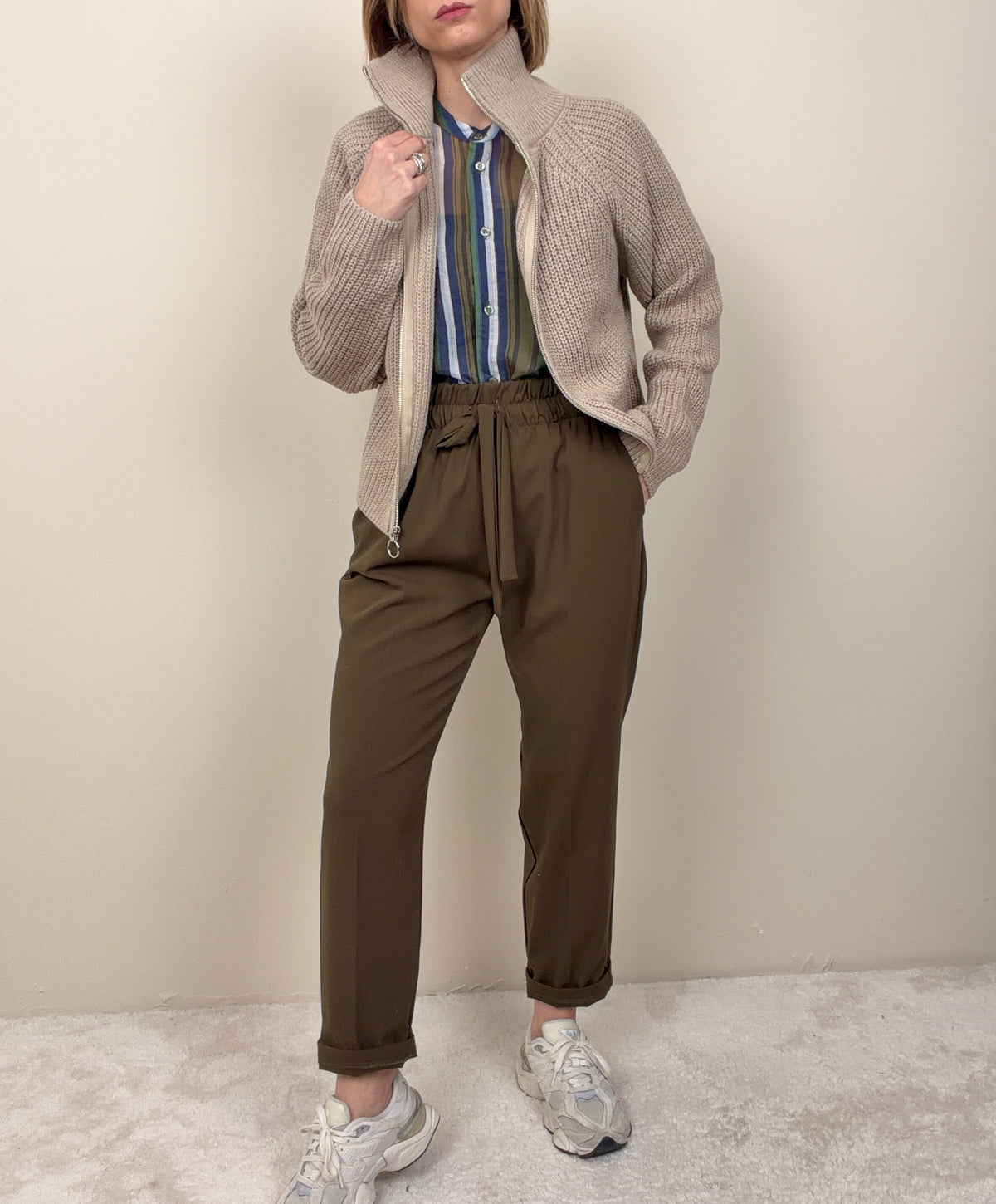 Pantalone jogging verde