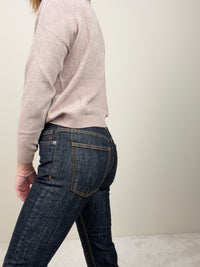 Jeans dritto nero lavagna