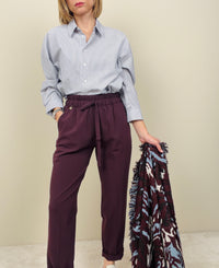 Pantalone jogging bordeaux