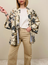 Kimono multicolor verde/sabbia