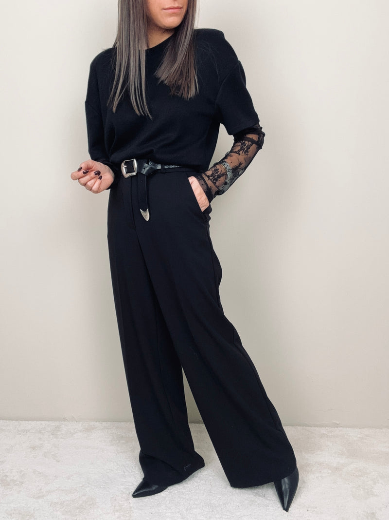 Pantalone palazzo nero