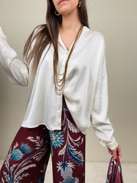 Camicia fluida con bottoncini