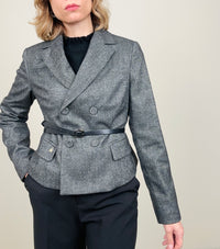 Giacchina grigio con cinturina