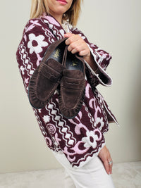 Mocassino scamosicato dark brown