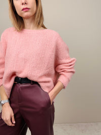 Maglione mohair rosa